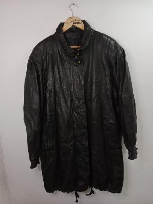 Copacabana Leather Vintage Jacket Large & Black XXL XXXL