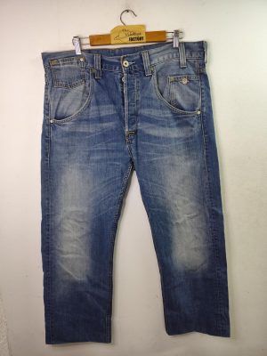 Levi's 533 Denim jeans pants straight Worn blue 48 XXL