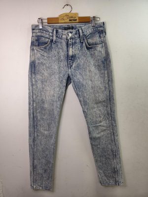 Levi's Line 8 jeans pants skinny Worn blue & white L