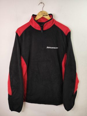Dickies Fleece work Briconautas half Zipper black & red L