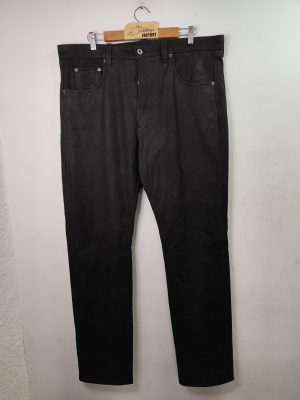 Cheval Leather pants vintage Straight & Black 52 XL
