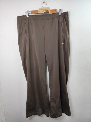 Nike Track pants vintage 90s pleated flared Brown XL