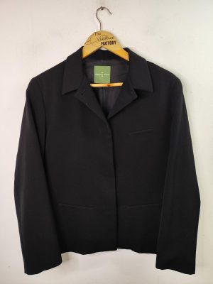 Roberto Verino Wool Black Blazer & Buttons L