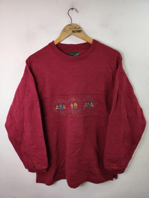 Gregory Hoodie vintage 80s bordeaux embroided XL XXL