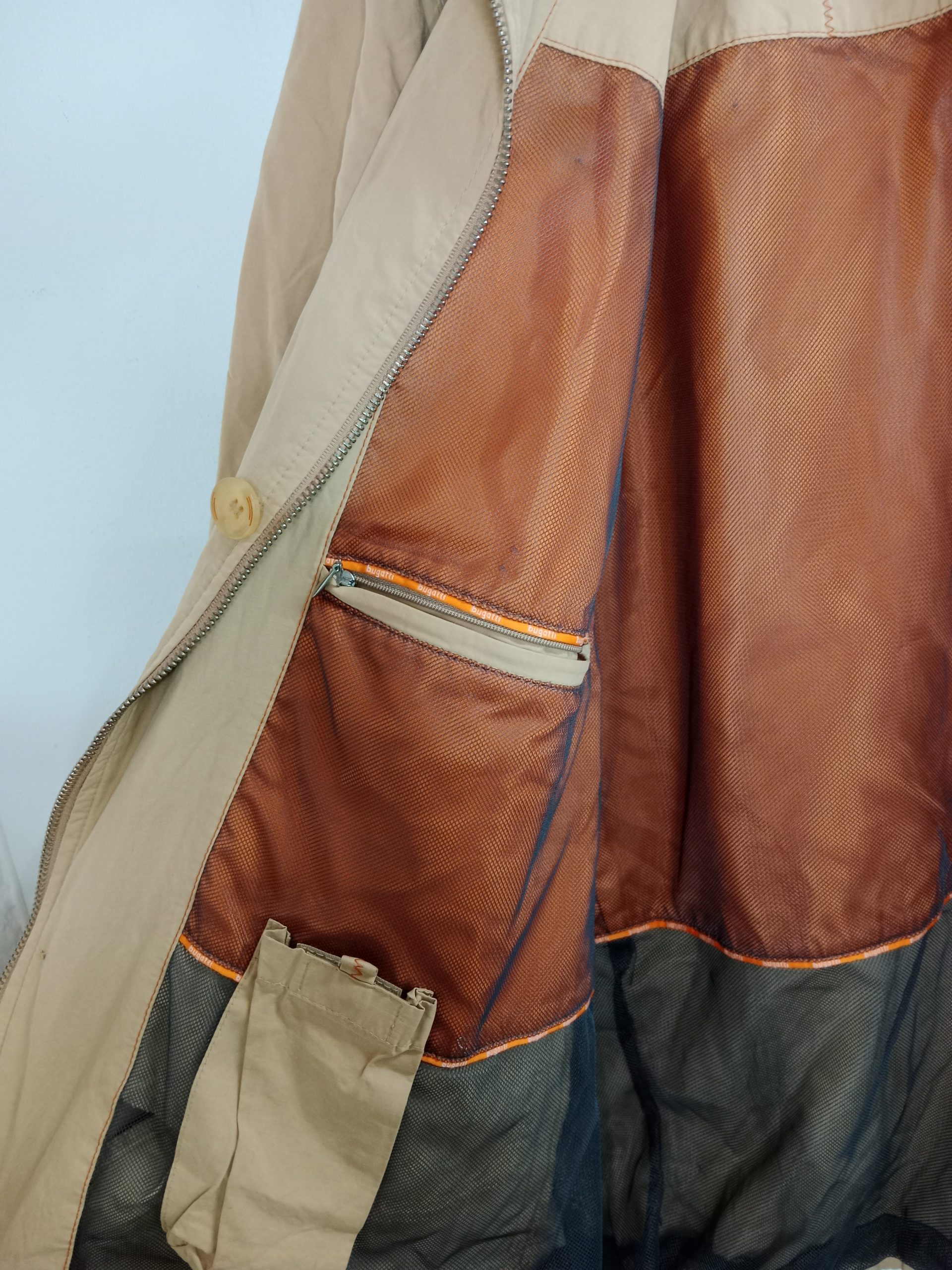 Bugatti Vintage Jacket Beige windbreaker L - Imagen 6