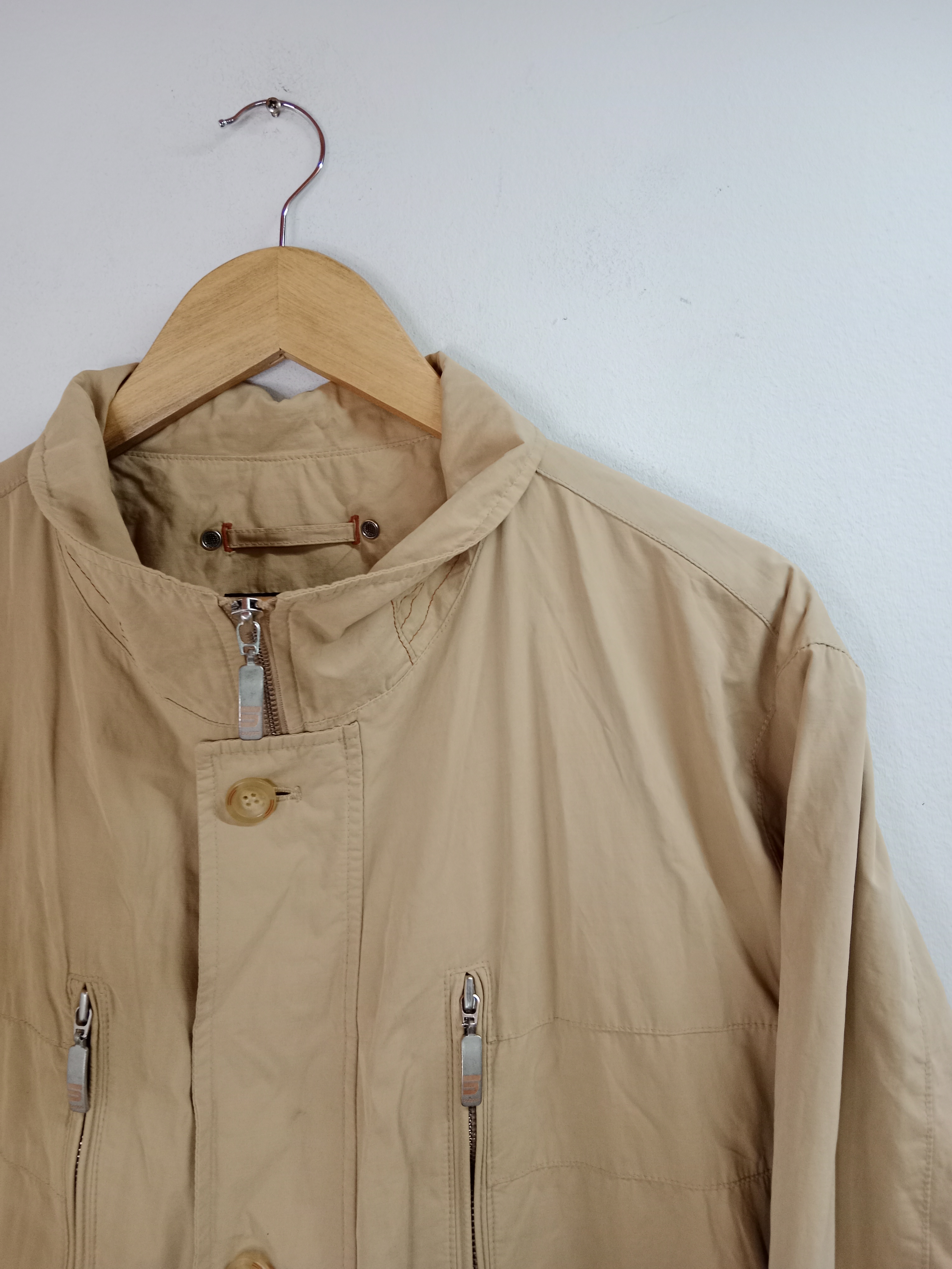 Bugatti Vintage Jacket Beige windbreaker L - Imagen 2