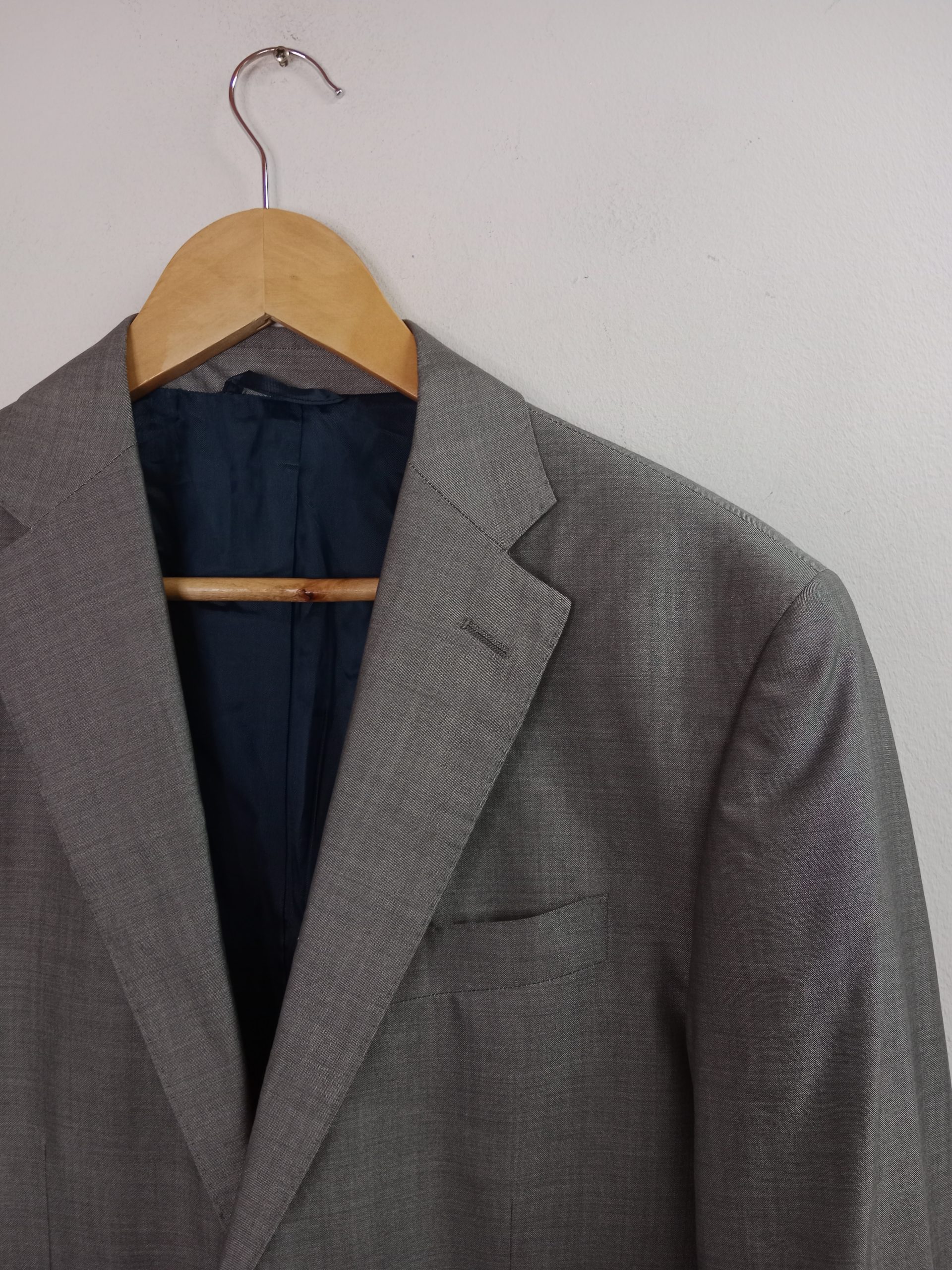 Caramelo Vintage Wool Blazer Light Gray M - Imagen 2