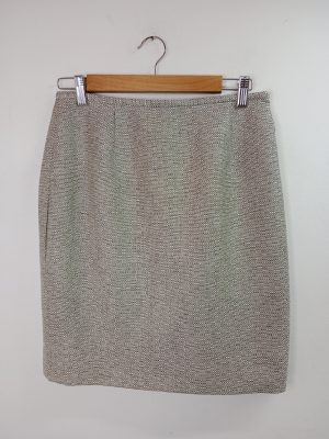 Calvin Klein Short Skirt White & Khaki Green S M