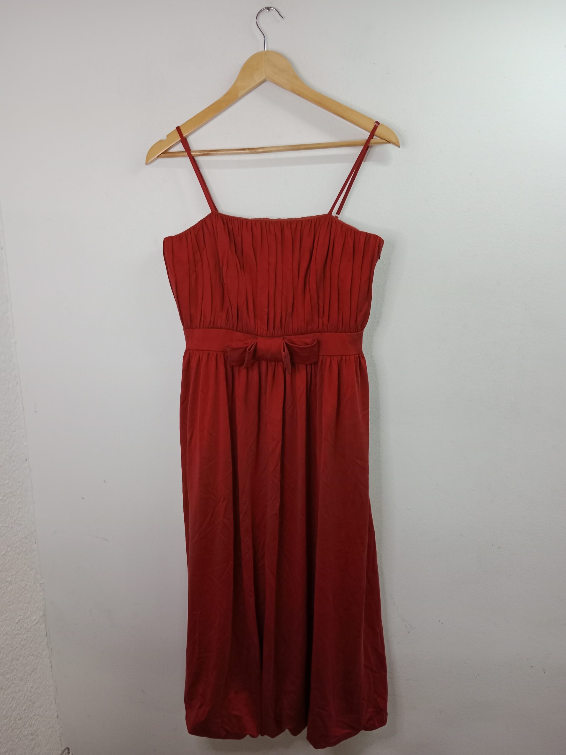 Antonio Pernas Vintage Bow Party Tank Dress Red midi L