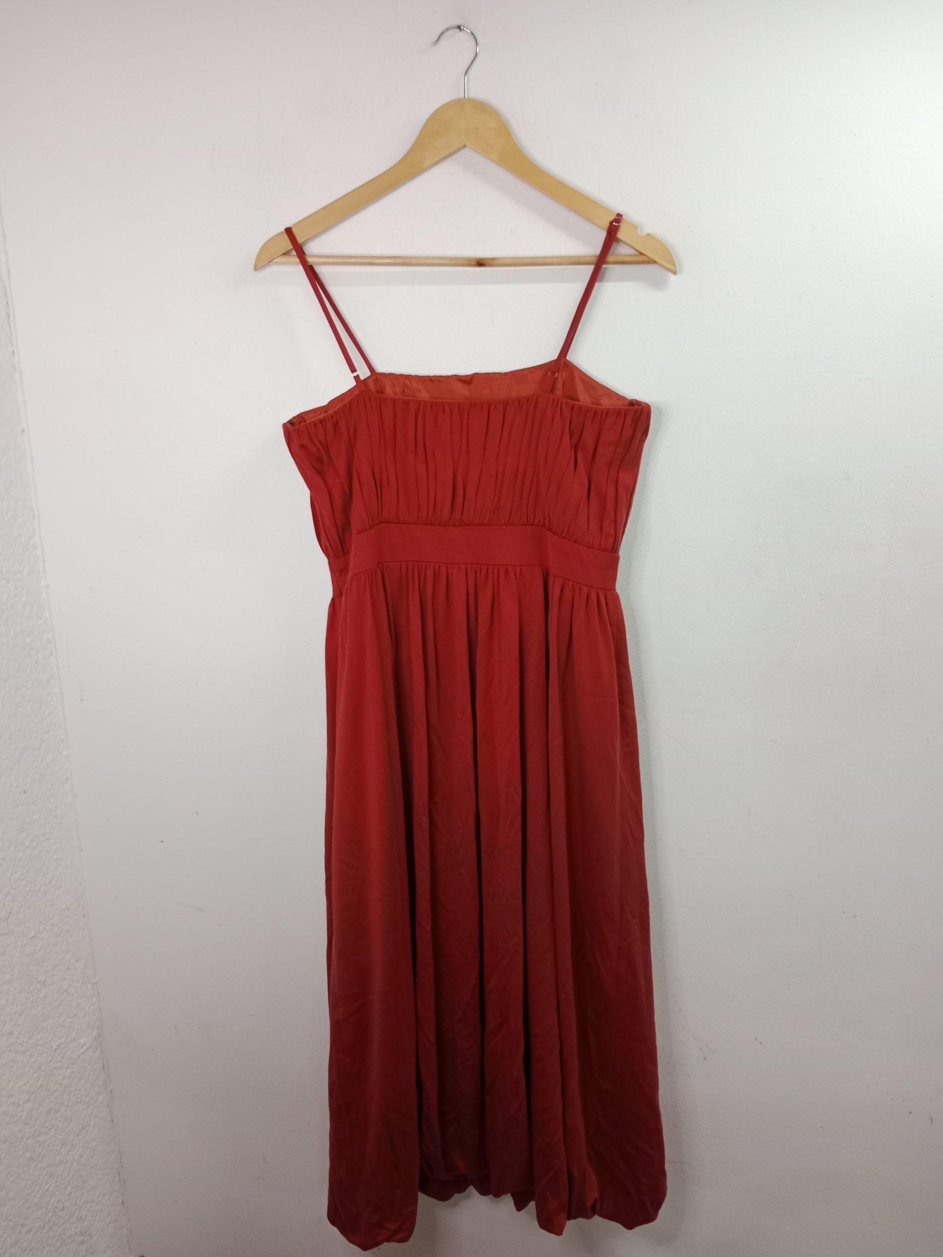 Antonio Pernas Vintage Bow Party Tank Dress Red midi L - Imagen 4