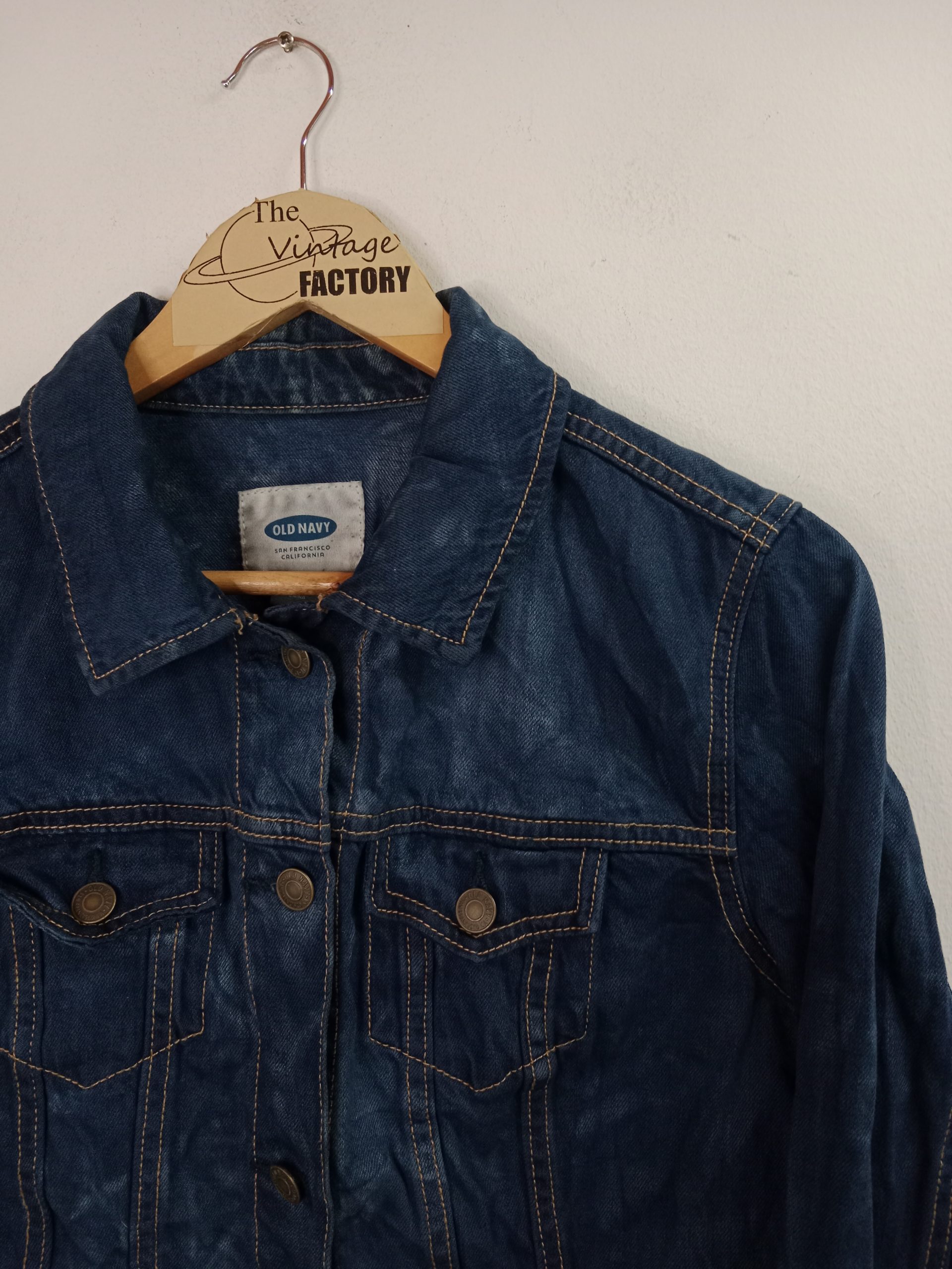 Denim Jacket Navy Blue Old Navy Gap M - Imagen 2
