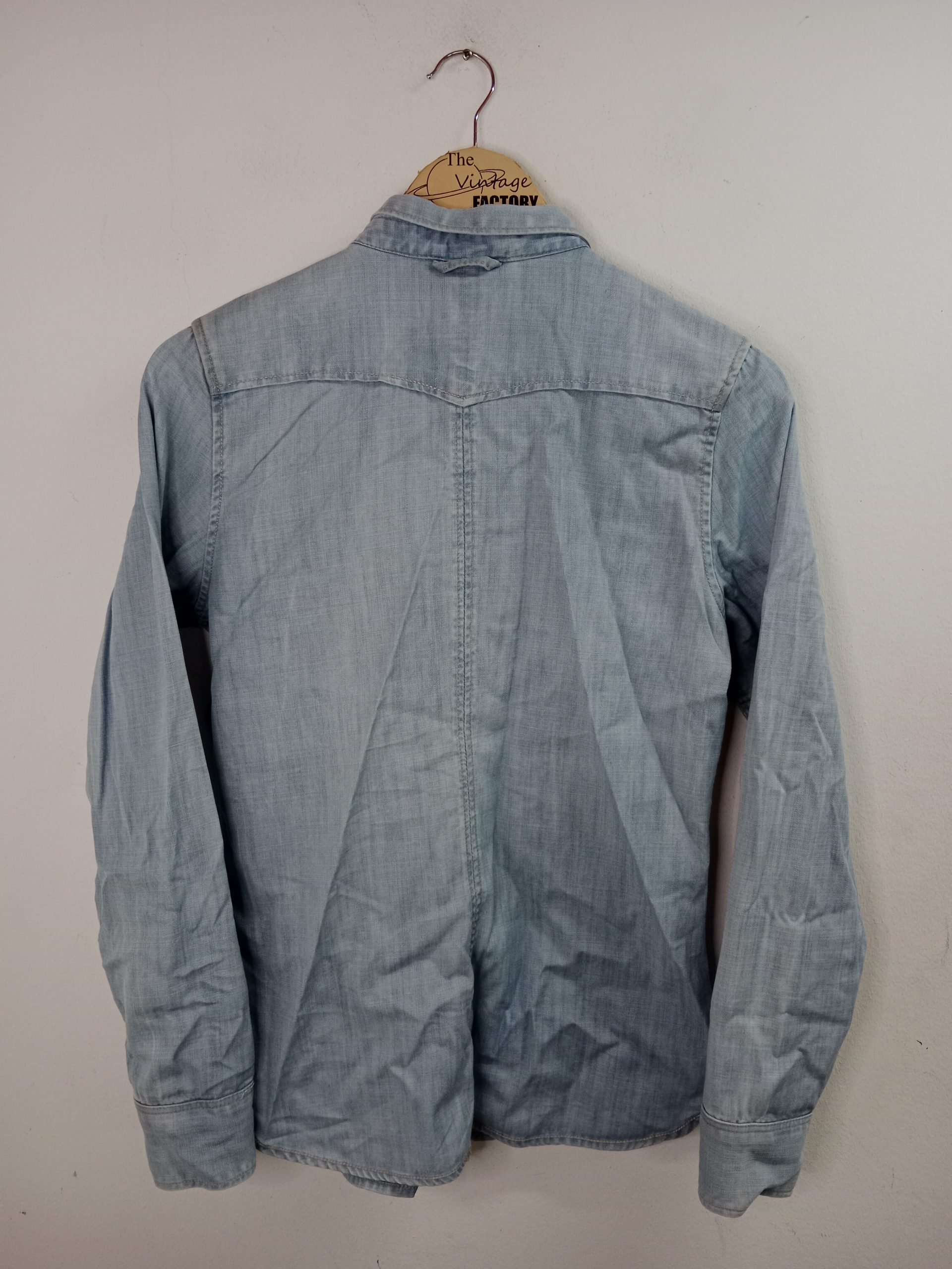 G-Star Raw Denim Shirt Light Blue S - Imagen 4