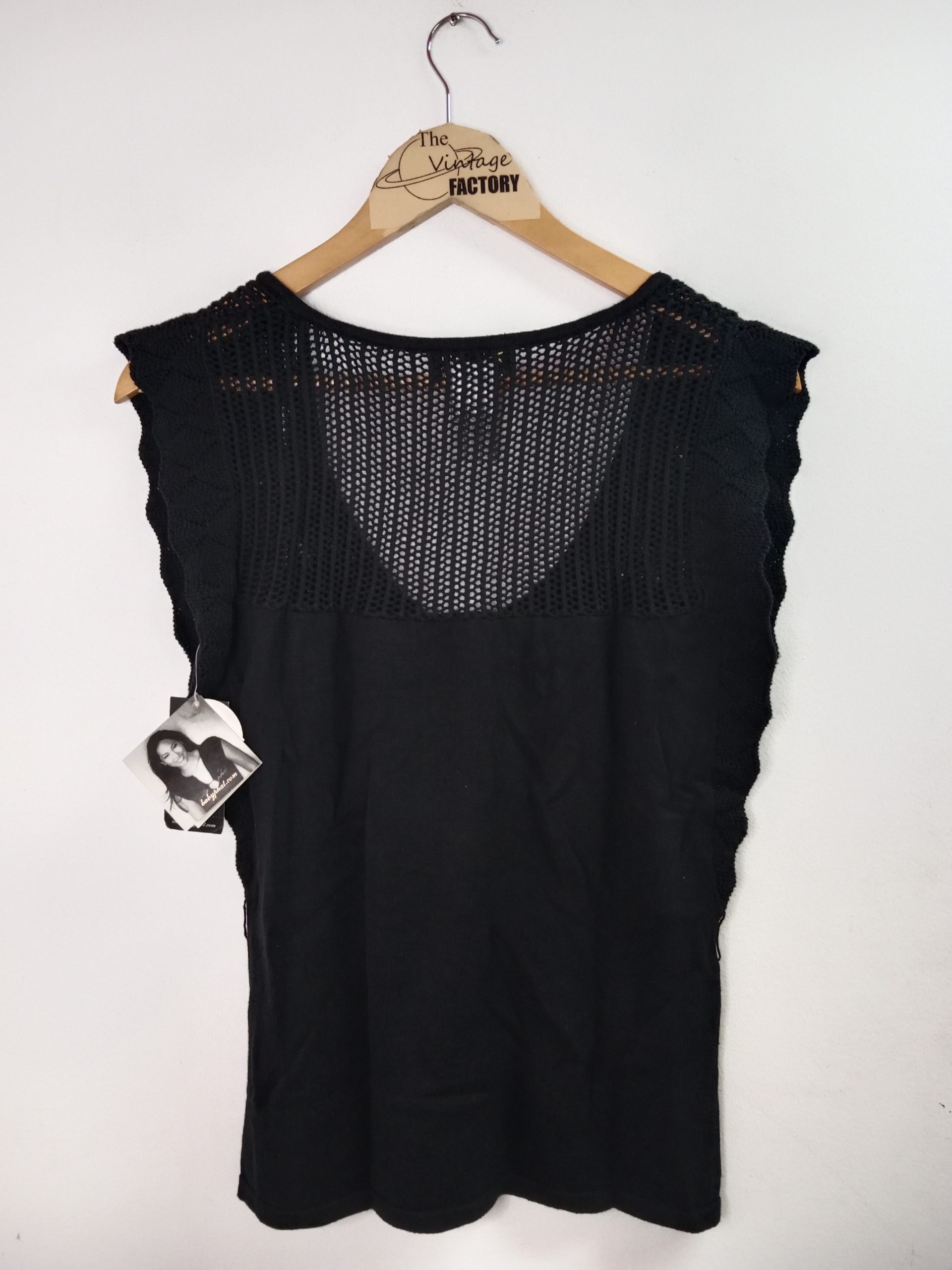 Baby Phat Vintage Y2K Knitted Tank Sweater Black NEW S - Imagen 3