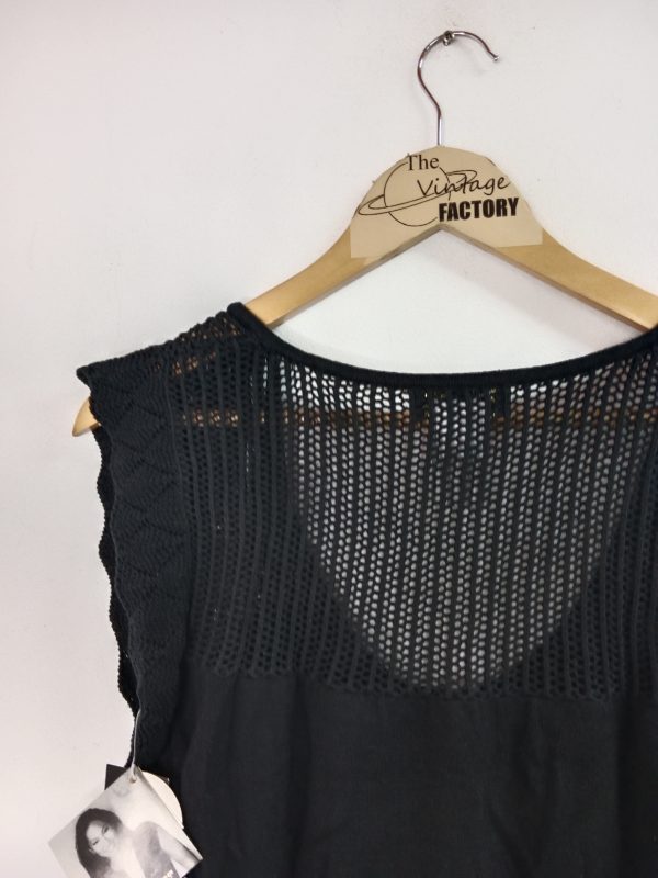 Baby Phat Vintage Y2K Knitted Tank Sweater Black NEW S - Imagen 4
