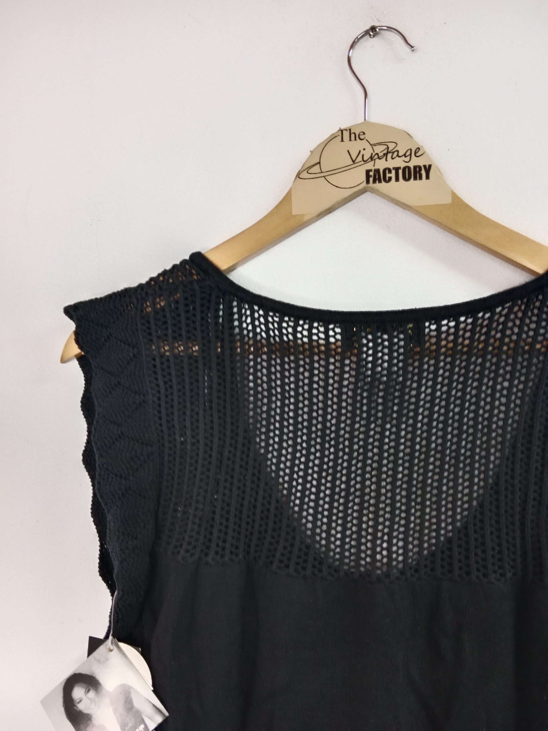 Baby Phat Vintage Y2K Knitted Tank Sweater Black NEW S - Imagen 4