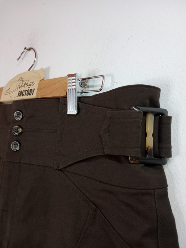 Amitié Skirt Dark Brown Buckles midi XL XXL - Imagen 2