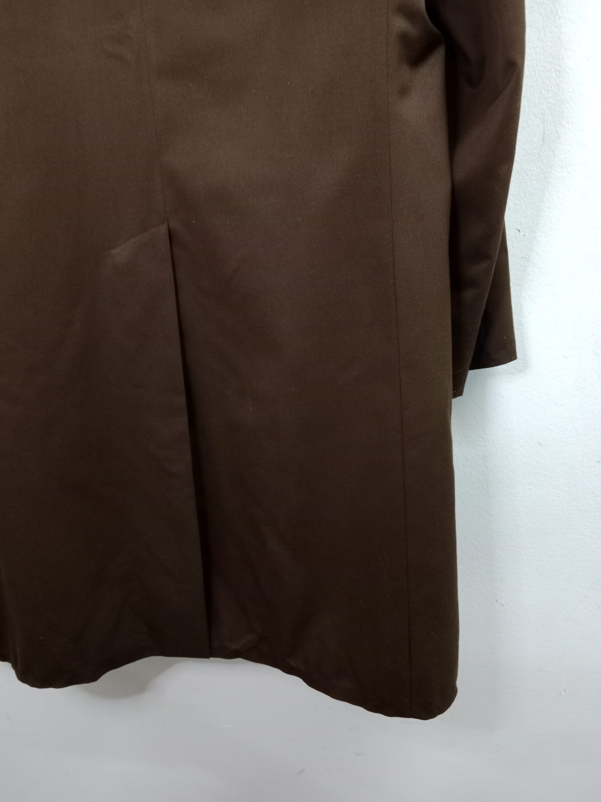 Burberrys Vintage Trench Coat Dark Brown & Buttons M L - Imagen 5
