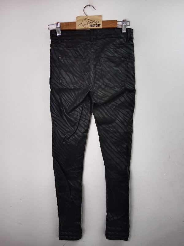 Dorothy Perkins Skinny Frankie Pants Zebra Print Black XS S - Imagen 3