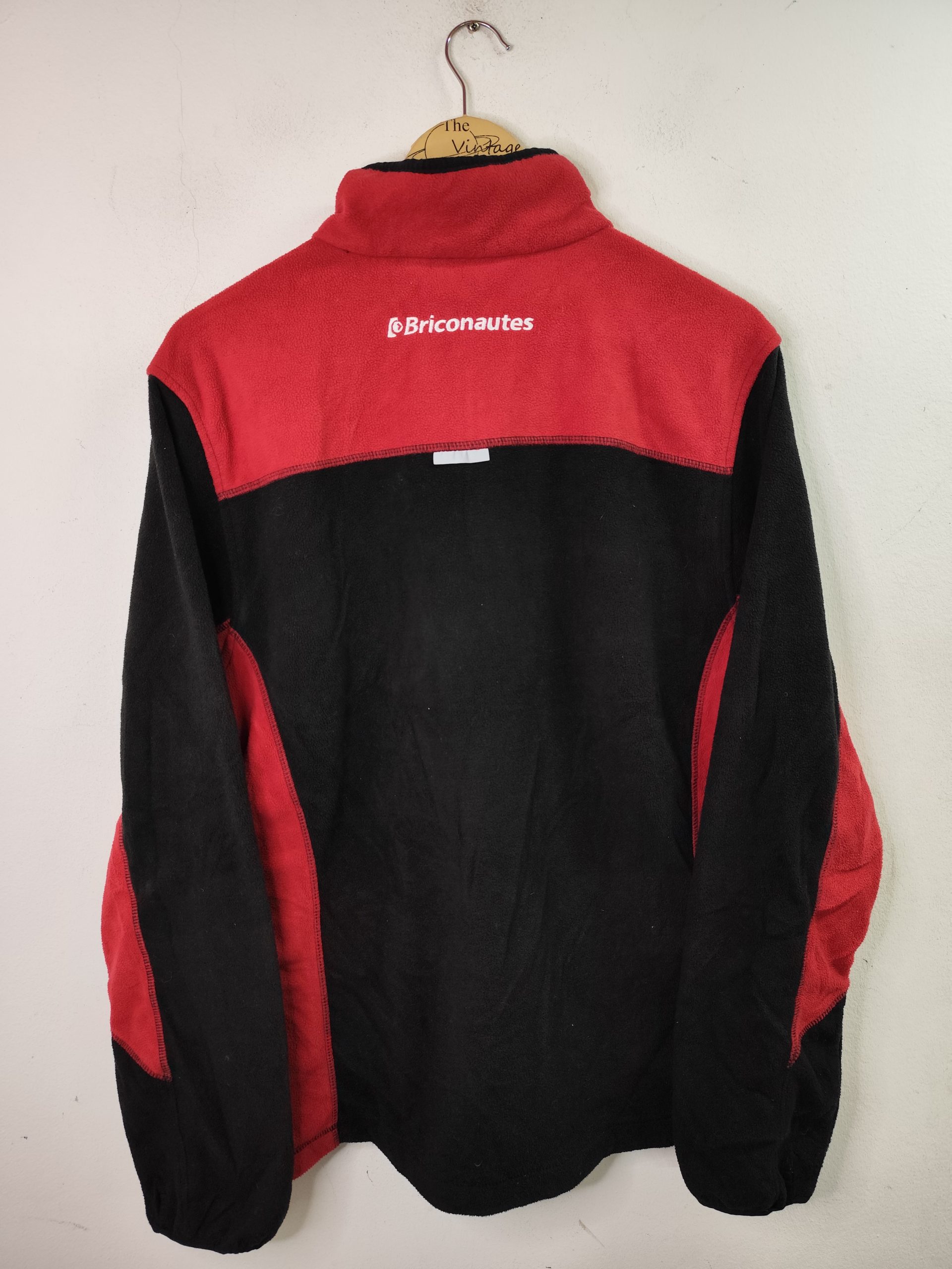 Dickies Fleece work Briconautas half Zipper black & red L - Imagen 3