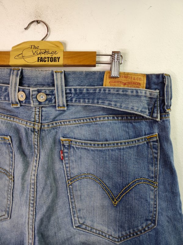 Levi's 533 Denim jeans pants straight Worn blue 48 XXL - Imagen 5