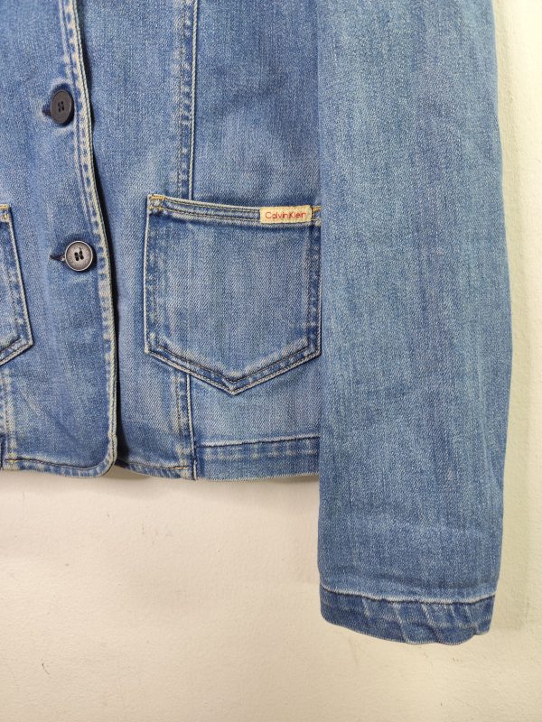 Calvin Klein Jeans Vintage 00s Y2K Denim Jacket Light Blue M - Imagen 3