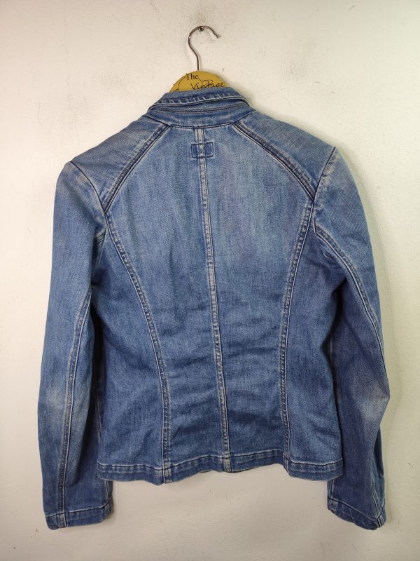 Calvin Klein Jeans Vintage 00s Y2K Denim Jacket Light Blue M - Imagen 4