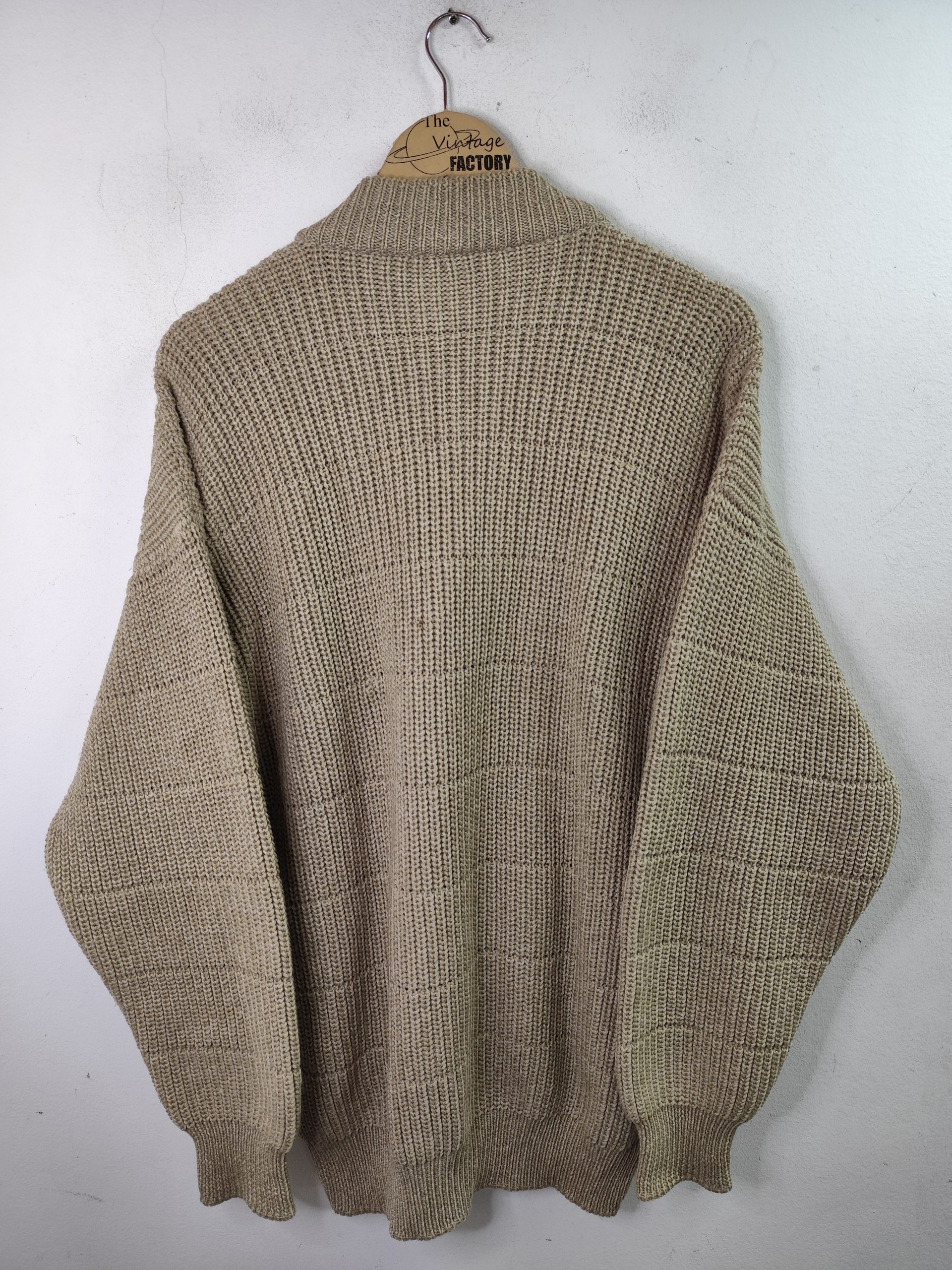 Ermenegildo Zegna Knitted cardigan vintage Wool & Beige XL XXL - Imagen 5