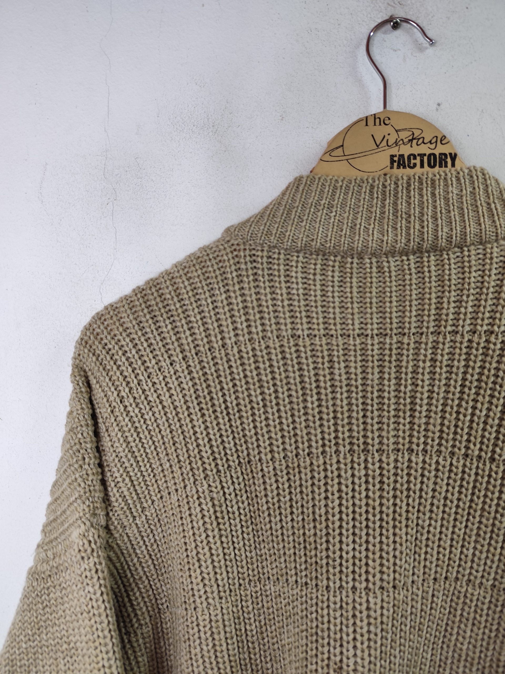 Ermenegildo Zegna Knitted cardigan vintage Wool & Beige XL XXL - Imagen 6