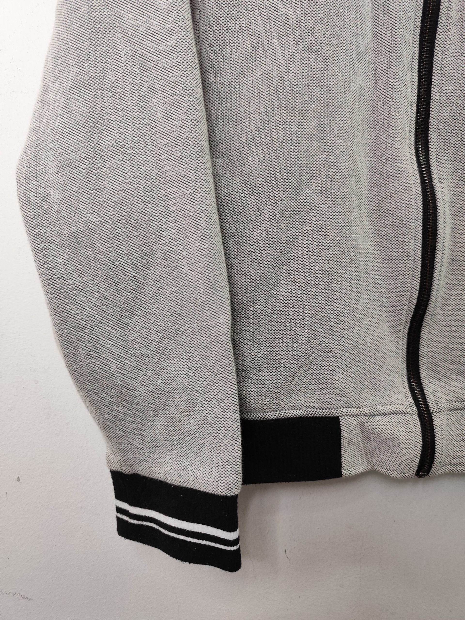 Guess Vintage 00s Y2K Sport Jacket Light Gray & Zipper S M - Imagen 4