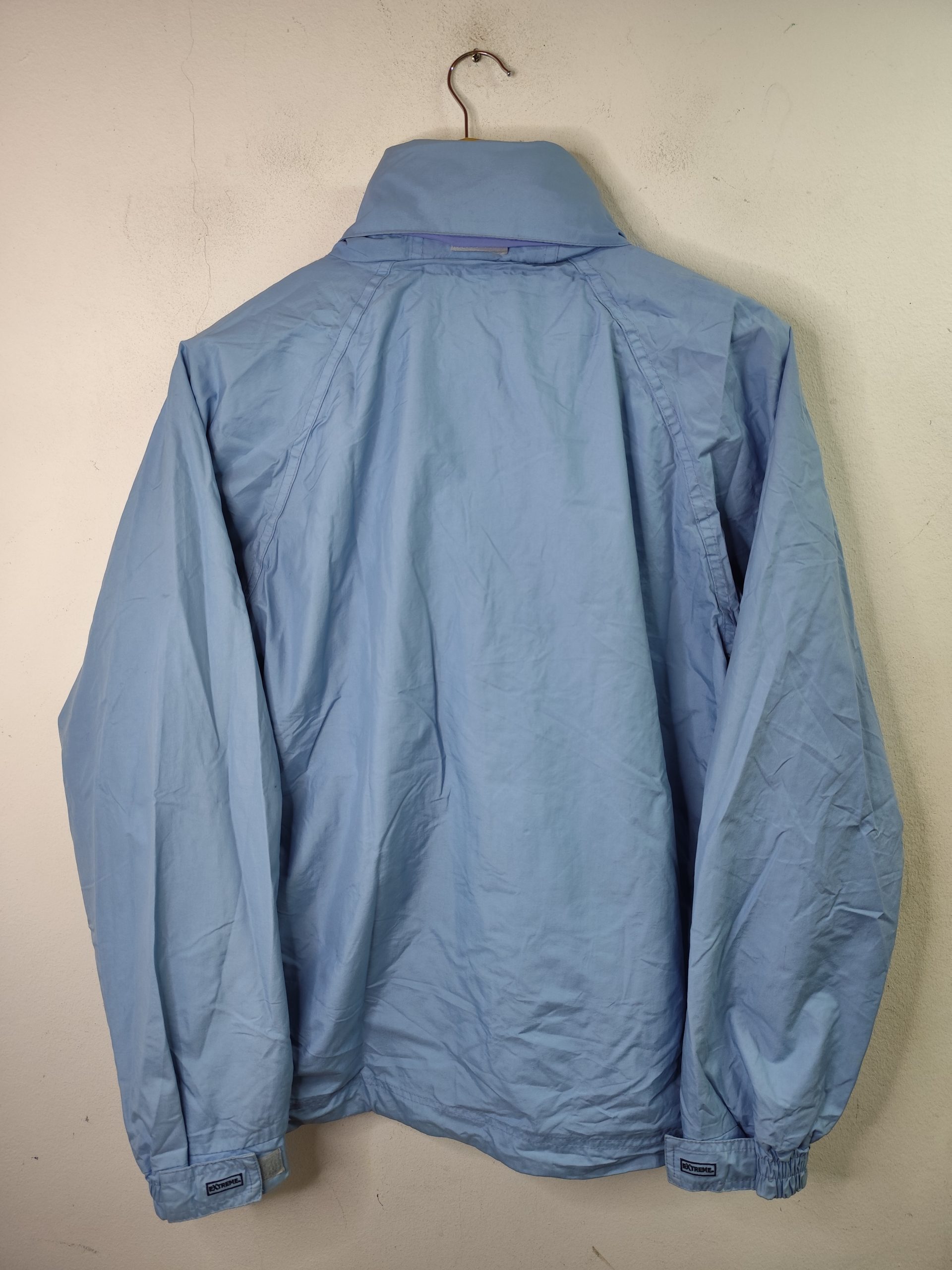 Claudio Sport vintage Windbreaker jacket Light blue & Hood L - Imagen 2