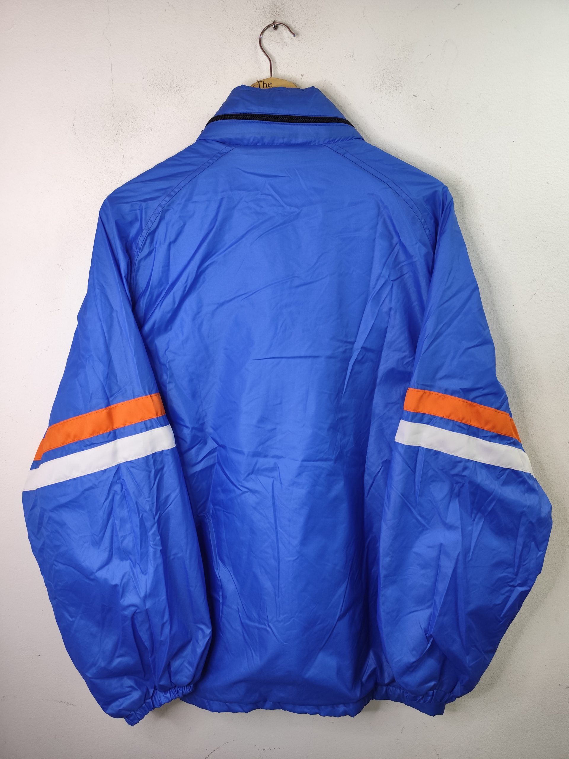 Track vintage Windbreaker jacket Blue & Hood XL - Imagen 2