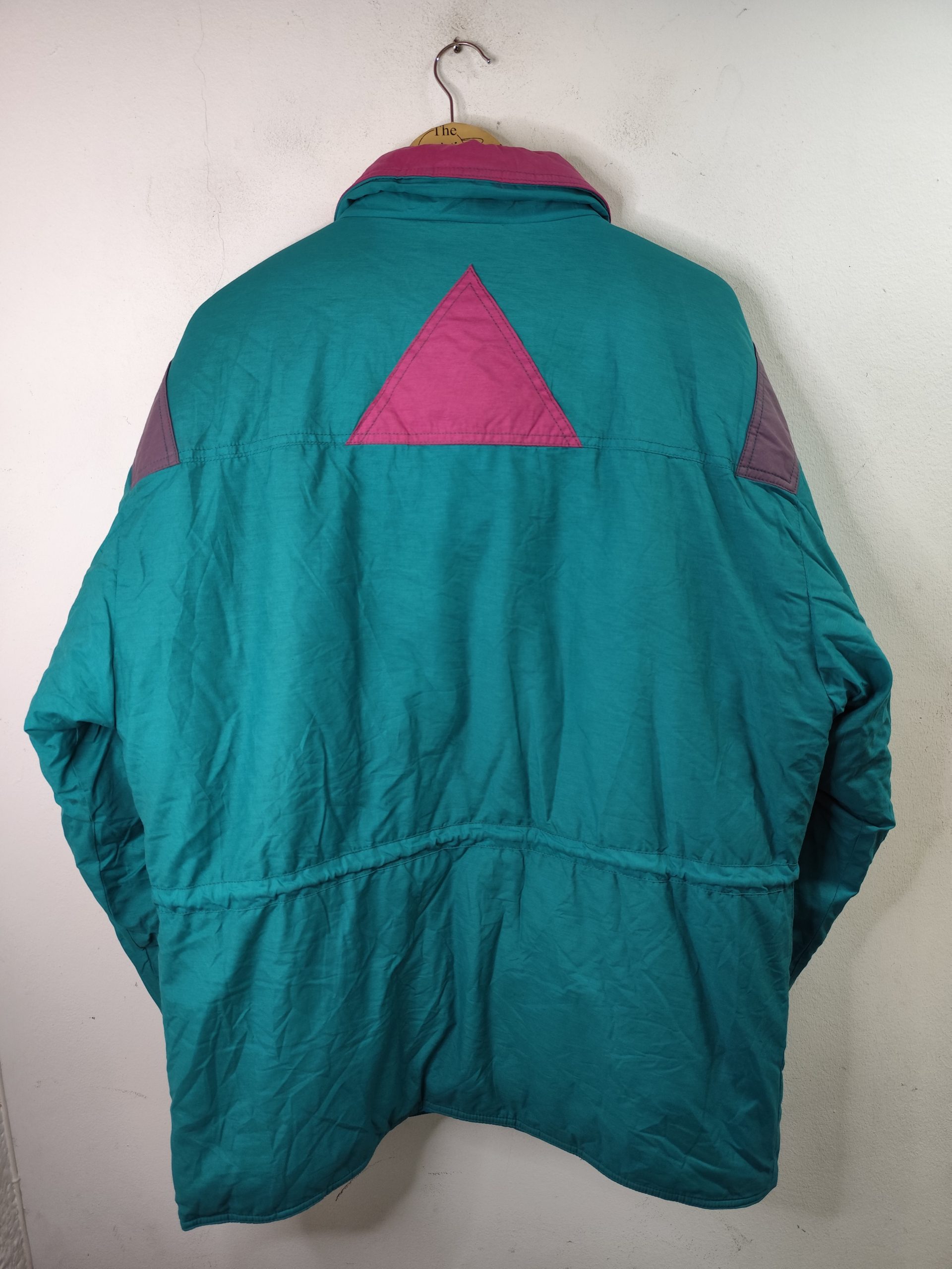 Lineasci vintage 80s anorak Aqua blue & Violet XL XXL - Imagen 2