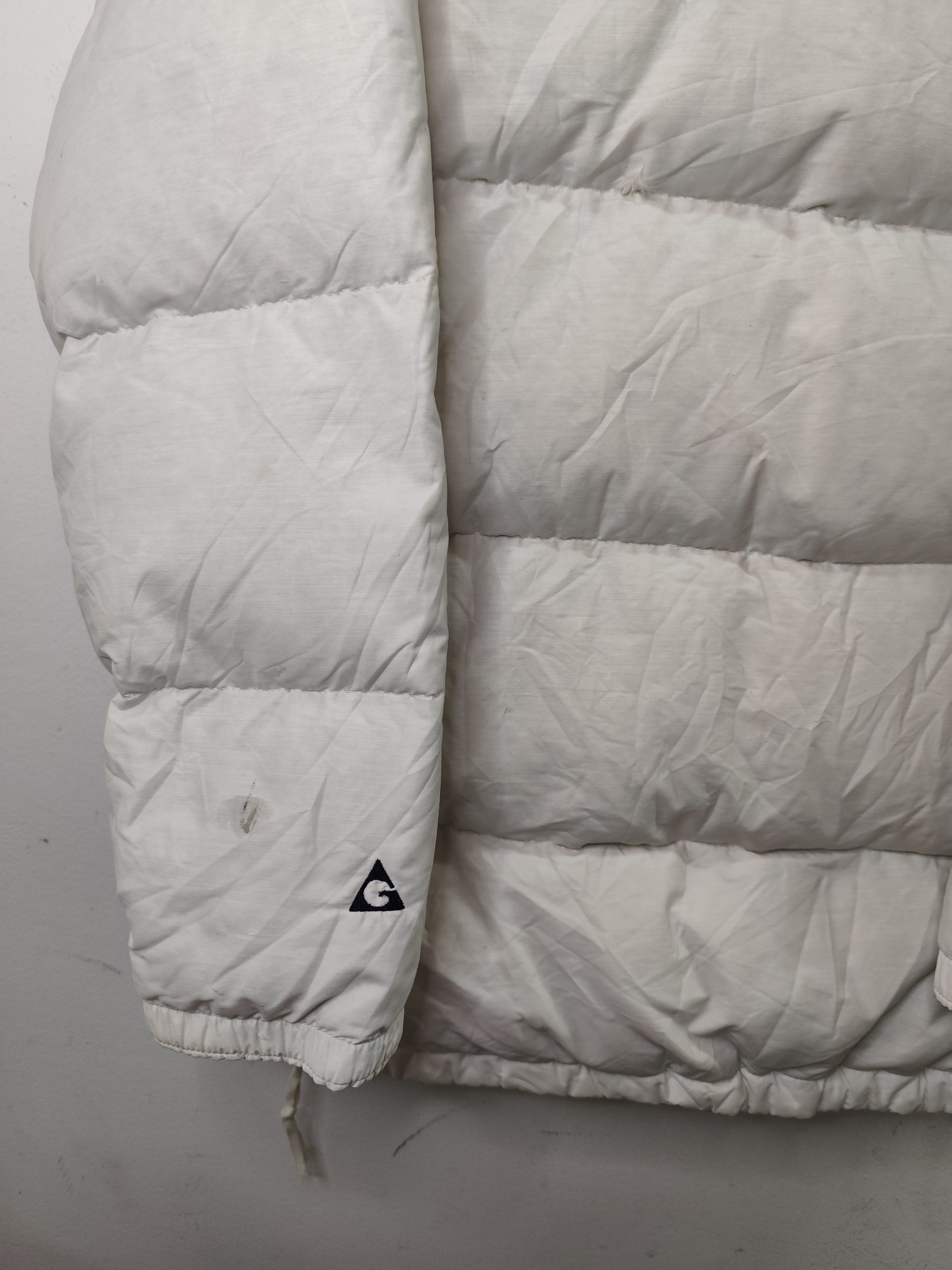 Gerry Down anorak vintage 90s White L XL - Imagen 3