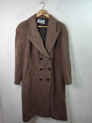 Elena Miró vintage coat Wool mohair Dark brown & Large XXL XXXL