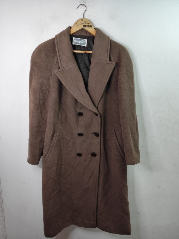 Elena Miró vintage coat Wool mohair Dark brown & Large XXL XXXL
