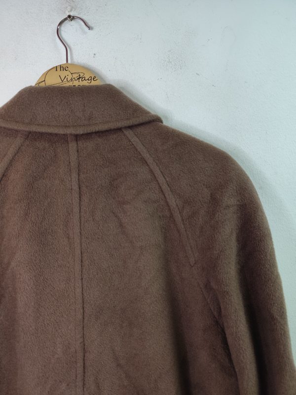 Elena Miró vintage coat Wool mohair Dark brown & Large XXL XXXL - Imagen 5