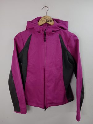 Champion Hooded Fleece Track Jacket Pink & Gray S