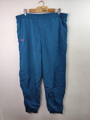 Rox Track pants vintage 80s tactel aqua blue XXL
