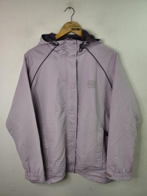 Shamp vintage Windbreaker jacket Pastel lilac & Hood L XL