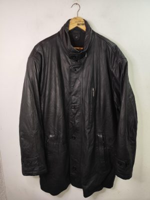 Bugatti Leather jacket Outlast vintage Lambnappa Black & Large XL