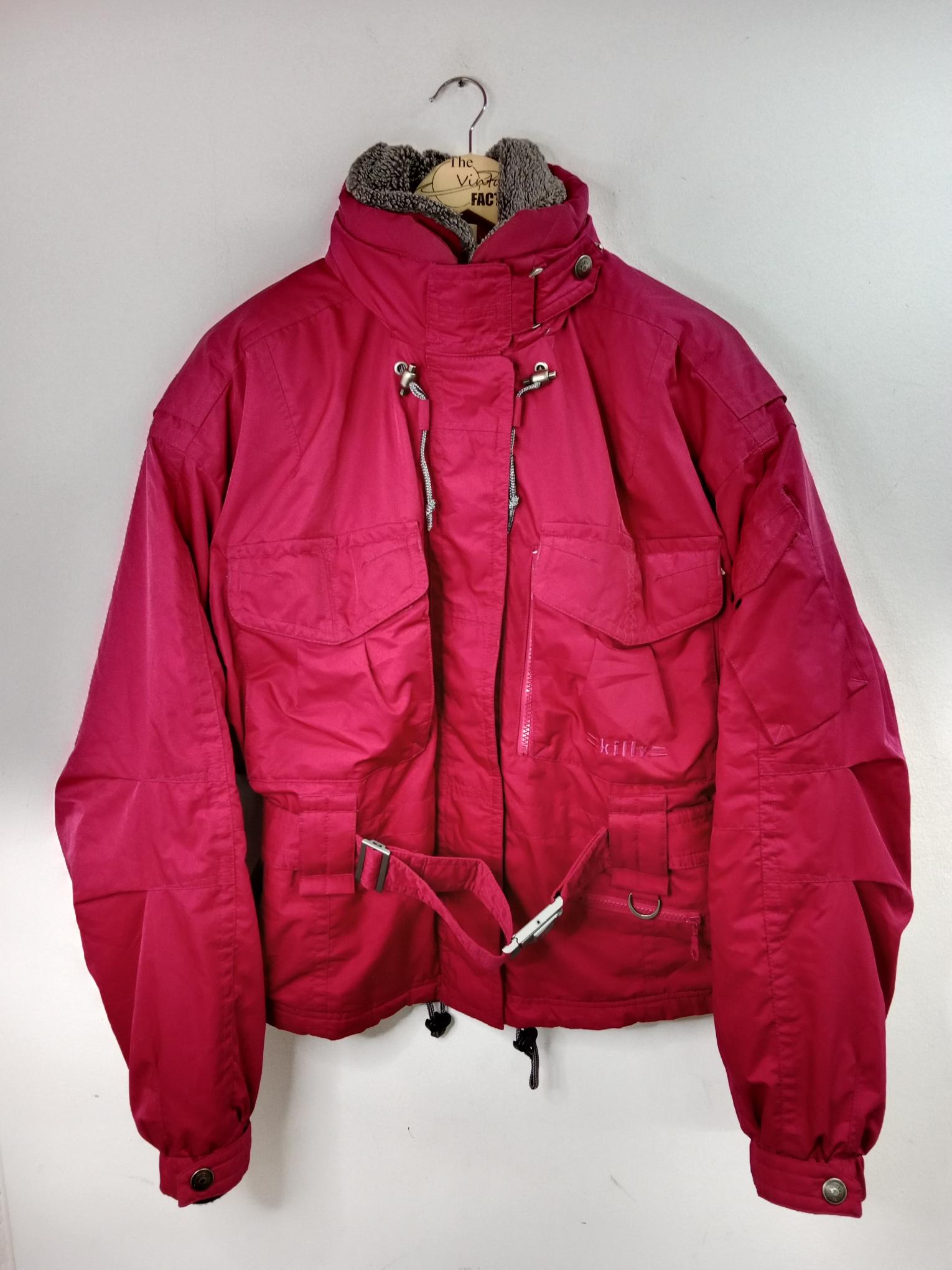 Killy Vintage 90s Snow Hooded Anorak Technical Equipment Fuchsia L