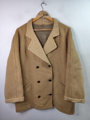 Pierre Cardin vintage coat Beige & Buttons XXL XXXL