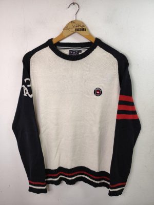 Marville Club vintage Sweater Dark blue & White & Letters M L
