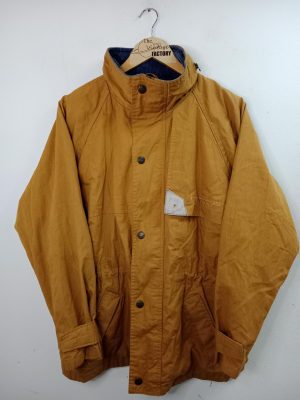 Mountain Horse Ridingwear Vintage Jacket Mustard Yellow & Blue Corduroy Neck L