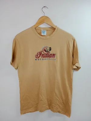 Indian Motorcycles camiseta beige logo M