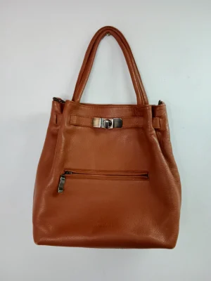 Pepe Moll leather bag camel brown