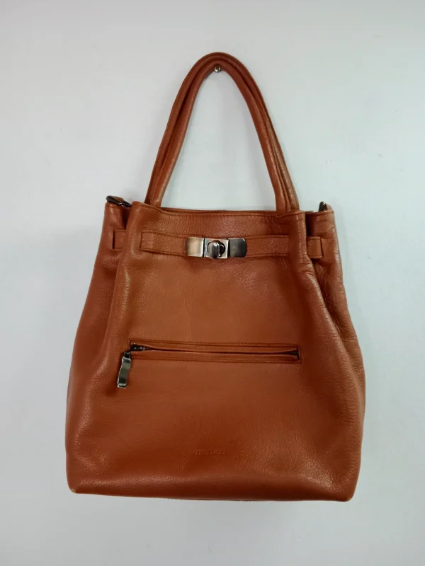 Pepe Moll leather bag camel brown