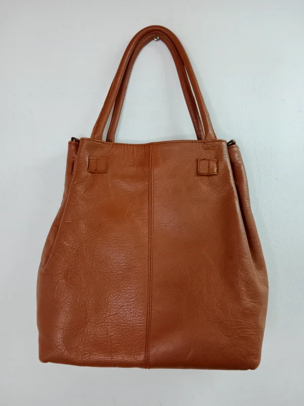Pepe Moll leather bag camel brown - Imagen 5