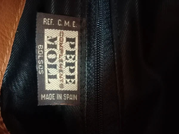 Pepe Moll leather bag camel brown - Imagen 6