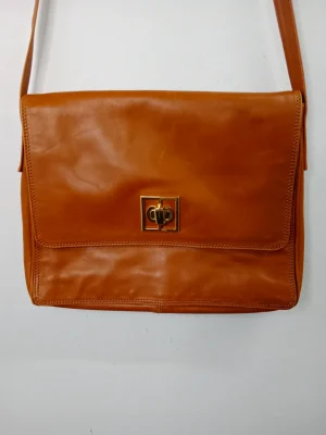 Francesco Biasia vintage leather bag camel brown